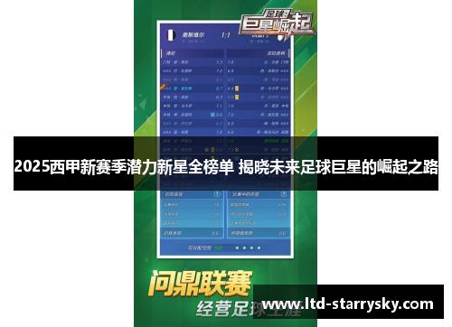 2025西甲新赛季潜力新星全榜单 揭晓未来足球巨星的崛起之路