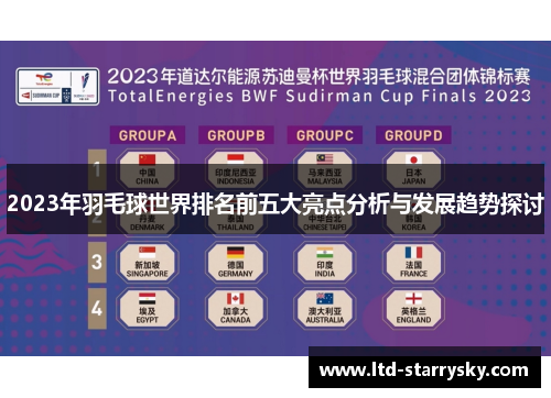 2023年羽毛球世界排名前五大亮点分析与发展趋势探讨