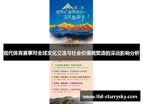 现代体育赛事对全球文化交流与社会价值观塑造的深远影响分析